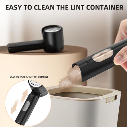 Fabric Shaver, Lint Remover Rechargeable, Electric Portable Sweater Defuzzer with 3 Speeds, 6 Leaf Blades,Digital LED Display to Remove Pilling for Clothes, Furniture, Sweater,Blanket