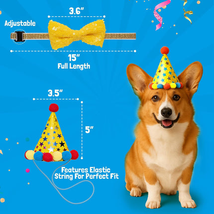 Dog Birthday Cake Kit - Bake Birthday Cakes for Dogs - Dog Party Supplies Set with - Large Cake Mold, 3 Vet-Backed Cake Recipes, 2 Drawing Pens, 10 Balloons, Birthday Hat & Bow