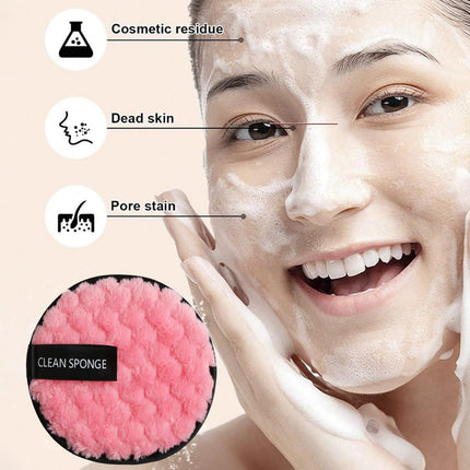 Skincare Face Wash Spa Headband and Wristband Set Makeup Sponges Set Face Soft Triangle Makeup Puff Sponge Pieces Powder Puff Women and Teen Girl Gifts Trendy Stuff （Rose Pink）