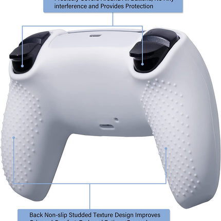 Water Transfer Printing Silicone Thickened Cover Skin Case for PS5 Controller X 1(US Dollars) with Thumb Grips X 10