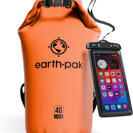 Waterproof Dry Bag - Roll Top Waterproof Backpack Sack Keeps Gear Dry for Kayak with Waterproof Phone Case