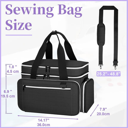Sewing Supplies Organizer, Double Layer Sewing Storage Organizer