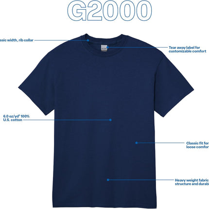 Adult Ultra Cotton T-Shirt, Style G2000, Multipack