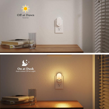 Motion Sensor Night Light, 2 Pack Motion Night Light Plug In