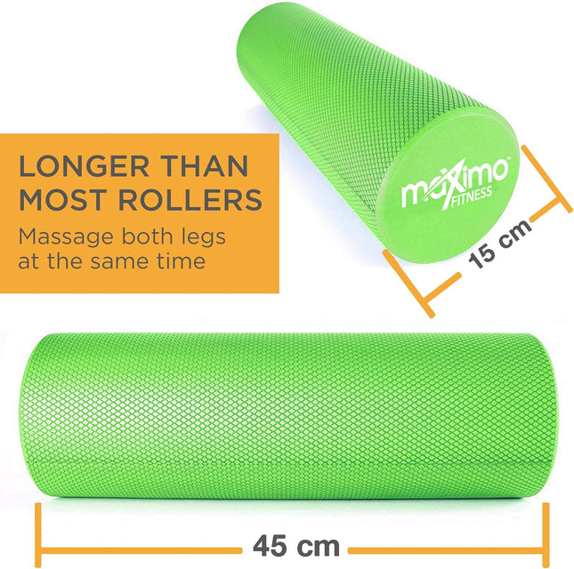 Foam Roller - High Density Exercise Roller for Trigger Point Self Massage, Muscle and Back Roller for Fitness, Physical Therapy, Yoga and Pilates, Gym Equipment