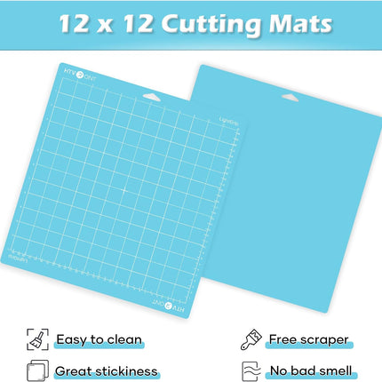Light Grip Cutting Mat 12X12, 2 Pack, Quilting & Crafting
