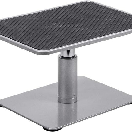 Universal Monitor Riser Stand - Raises Monitors 4.6 to 6.5 Inches, Silver Finish - Workstream Collection