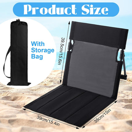 2 Pcs Foldable Poolside Chairs for Edge of Pool,Black