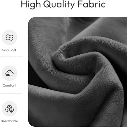 Microwavable Heated Neck Wrap Warmer and Shoulder Weighted Heating Pad Microwave for Hot and Cold Compress - Dark Gray