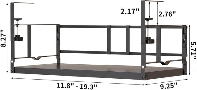 Pruebox under Shelf Storage Basket Organizer Adjustable Heavy Duty Hanging