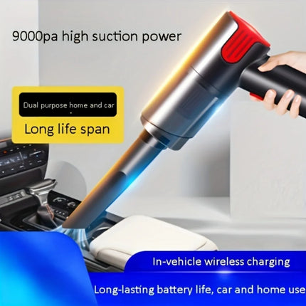 Wireless-Red Car Vacuum Cleaner Wireless Usb Charging Car Vacuum Cleaner Home Handheld Mini Desktop Vacuum Cleaner Portable