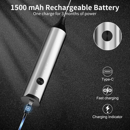 Rechargeable Hand Frother with Stand, Handheld Milk Frother for Coffee