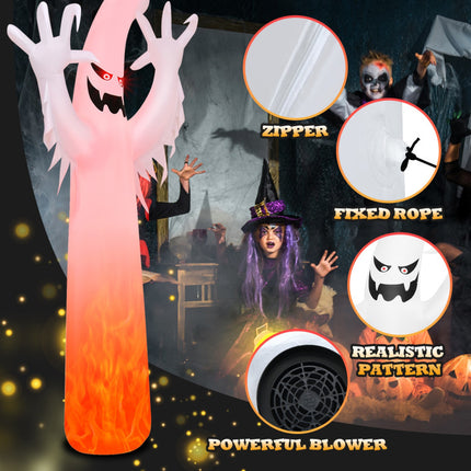 12 Feet Halloween Inflatable Decoration with Built-In LED Lights