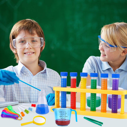 Kids Science Experiment Kit with Lab Coat Scientist Costume Dress up and Role Play Toys Gift for Boys Girls Kids Age 6+ Christmas Birthday Party