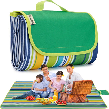 Waterproof Picnic Blanket Extra Large Oversized Beach Blanket Sandproof Outdoor Large Picnic Blankets Foldable Sand Free Beach Mat for Grass, Lawn, Sand, Camping, Stadium, Travel