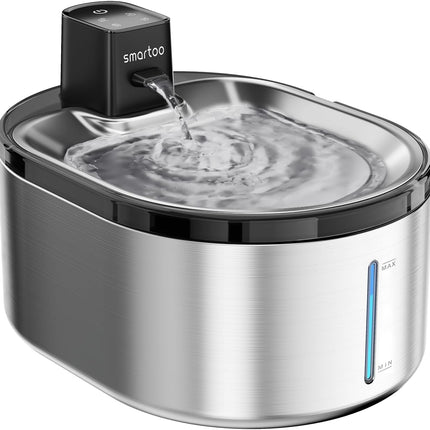 Wireless Cat Water Fountain Stainless Steel,152Oz/4.5L Cat Fountain