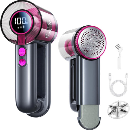 2-In-1 Rechargeable Fabric Shaver & Lint Remover,1800Mah