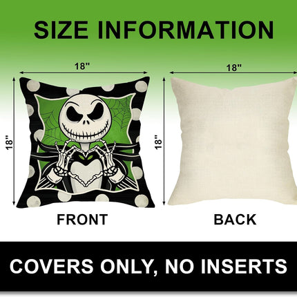 Halloween Decorative Throw Pillow Covers 18 X 18 Set of 4