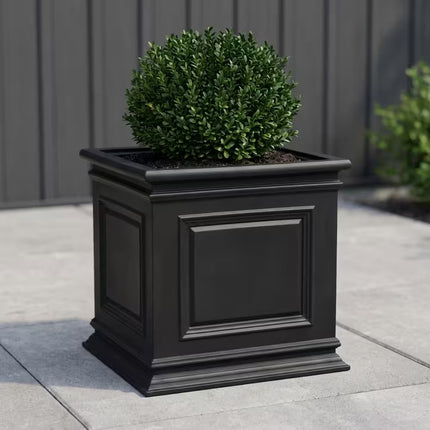 Covington 20 In. Black Self-Watering Planter