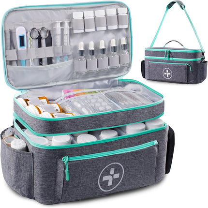 Medicine Bag, Large Medical Bag and First Aid Bag Empty for Travel