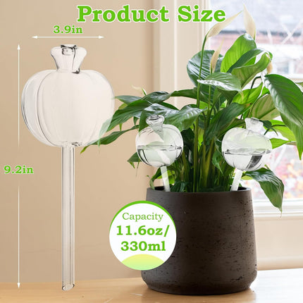 6 Pack Plant Watering Globes Top Fill, Self Watering Planter Spikes Insert