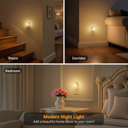 Motion Sensor Night Light, 2 Pack Motion Night Light Plug In