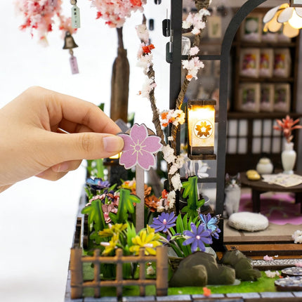 DIY Miniature House Kit, 3D Wooden Puzzle Book Nook Craft
