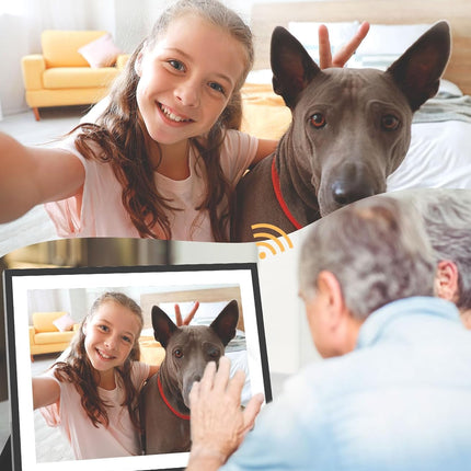 Frame: 17" Digital Picture Frame with Large Display No Subscription