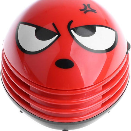 Cute Portable Cartoon Mini Desktop Vacuum Desk Dust Cleaner (Red)