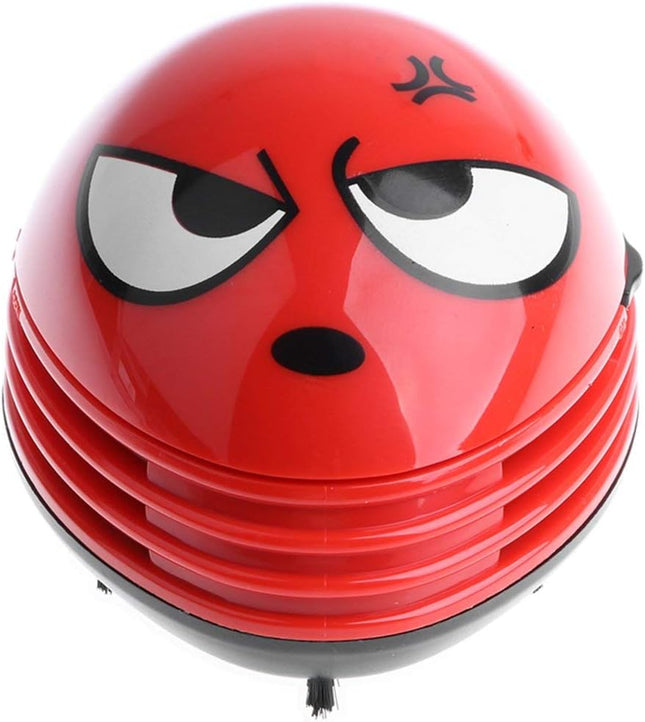 Cute Portable Cartoon Mini Desktop Vacuum Desk Dust Cleaner (Red)