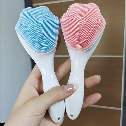 Silicone Face Scrubber and Exfoliator Brush - Facial Cleansing Brush for Blackhead, Acne, Pore, Cradle Cap - Deep Cleaning Skin Care 4 Pack