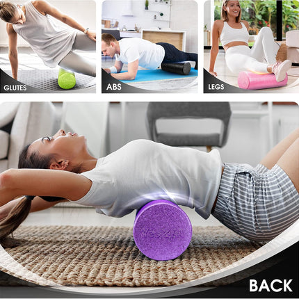Yes4All Foam Roller, EPP High-Density Material, High Firmness Level, Back Roller for Athlete & Professional, Suitable for Full Body Massage, Yoga & Pilates, Black, 36 Inch