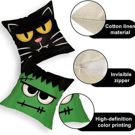 Halloween Jack O Lantern Decorative Throw Pillow Covers