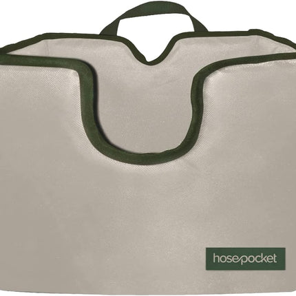 Expandable Garden Hose Holder by Hose Pocket – Store Your Expandable Garden Hose Neatly and Simply – Size Large Designed for 50-100 Ft. Hose (Large)