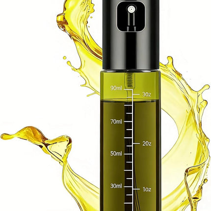 Oil Sprayer for Cooking,Olive Oil Sprayer100Ml Light-Blocking Glass,Black