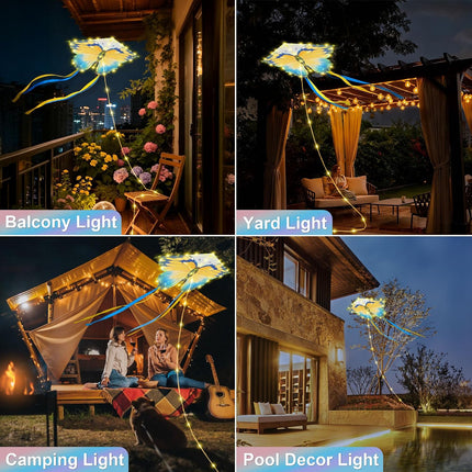 Solar Butterfly Lights Outdoor, Kite Butterfly Garden Lights Decor