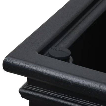 Covington 20 In. Black Self-Watering Planter