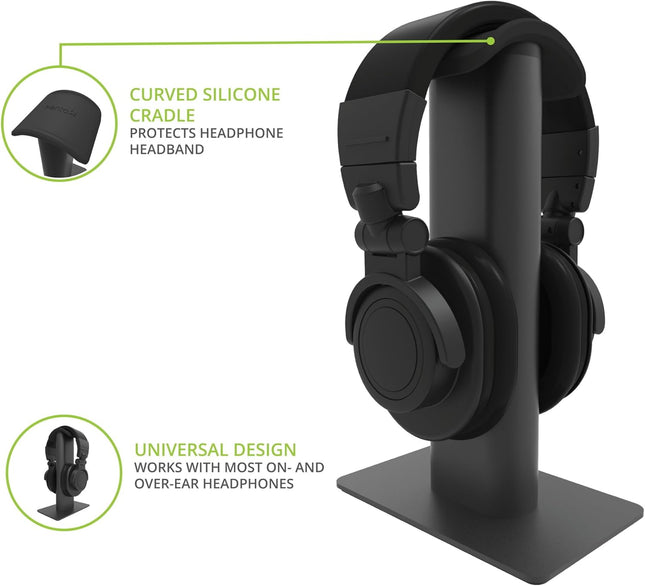 Living H2 Premium Headphone Stand - Black