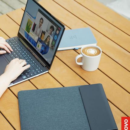 Lenovo Slim Laptop Sleeve 14 Inch Notebook/Tablet - Compatible with Macbook Air/Pro - Eco-Friendly Lightweight Case with Accessory Pocket & Magnetic Closure - Teal
