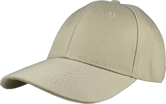 Plain Baseball Cap Adjustable Back Strap 3 PC