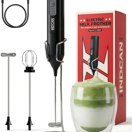 Rechargeable Milk Frother Handheld, Electric Coffee Frother Wand