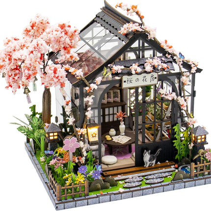DIY Miniature House Kit, 3D Wooden Puzzle Book Nook Craft