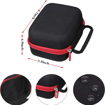 Case Compatible with Cricut Easypress Mini Heat Press, Storage Portable Bag for Machine and Accessories -Black with Red Zipper (Case Only)