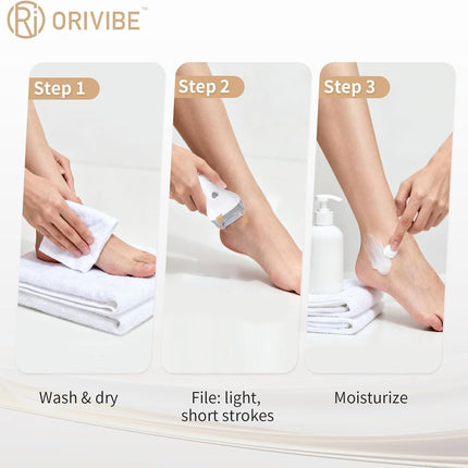 Electric Foot Callus Remover for Feet - Rechargeable Pedicure Tools, 2-Speed Electric Foot File with Washable Rollers, Instant Dead Skin Remover & Foot Care Gift for Women and Men