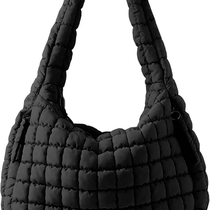 Puffer Tote Bag, Quilted Tote Bag Crossbody Bags for Travel, Gym, Work
