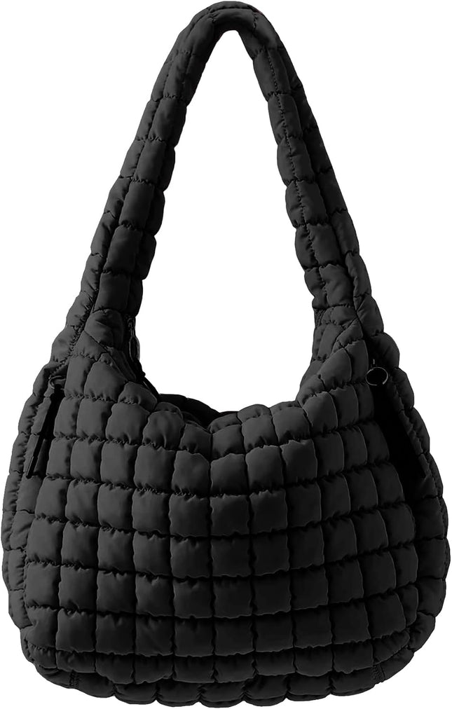 Puffer Tote Bag, Quilted Tote Bag Crossbody Bags for Travel, Gym, Work