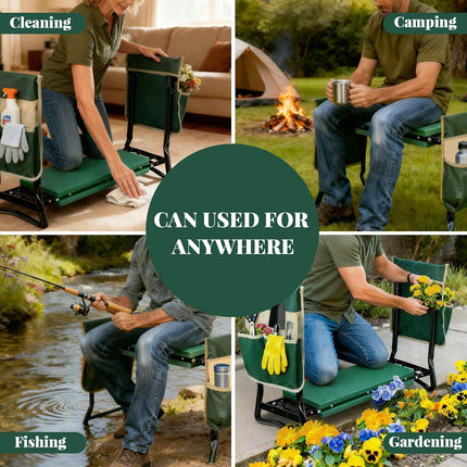 Garden Kneeler and Seat Gifts Foldable Gardening Stool