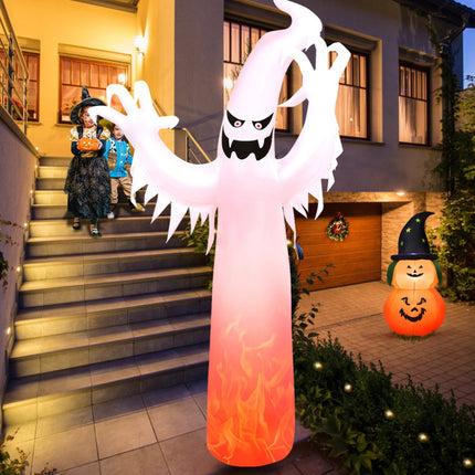 12 Feet Halloween Inflatable Decoration with Built-In LED Lights