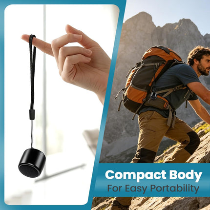Best Mini Portable Bluetooth Speaker with HD Sound & Bass I Smallest Wireless Bluetooth Speakers for Phone/Pc/Tablet I Photo Selfie Button Answer Phone Calls I Cute Tiny Speaker