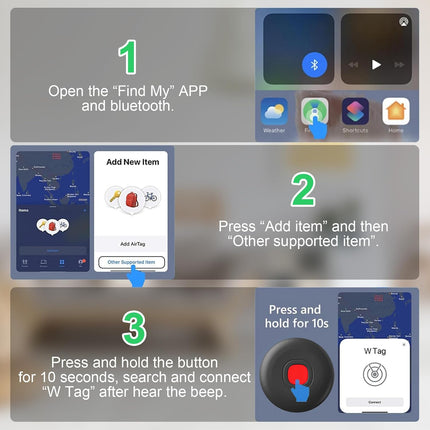 Air Tracker Air 4 Pack Tag Tracker Tag,Ip68 Waterproof Smart Tag Locator Keys Finder and Item Locator,Bluetooth Tracker Item Finders with Find My(Ios Only) Track Your Keys,Wallet (Black)